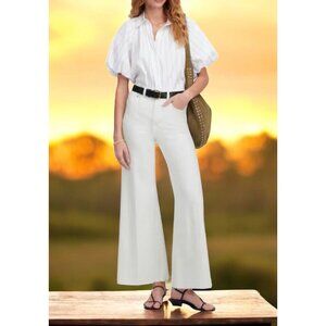 Madewell Flared Wide-Leg Crop Jeans  size 26 new